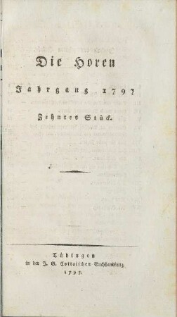 Zehntes Stück.