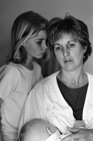Susan mit ihrer Tochter Kristen und ihrem Sohn Josh, Los Angeles County
