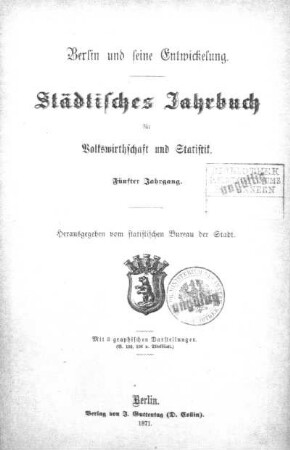 5.1871: Berlin und seine Entwickelung