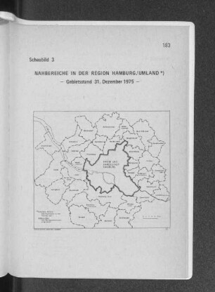 Schaubild 3: Nahbereiche in der Region Hamburg/Umland