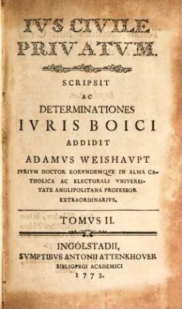 Jus Civile Privatum, 2
