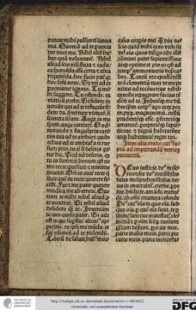 Deus iustitie, deus misericordie, deus invisibilis, deus incomprehensibilis, deus inenarrabilis...