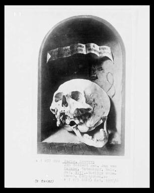 Diptychon Charondelet — Altarflügel (Seite?), Totenkopf