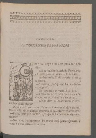 Capítulo CXXI - La indiscreción de una madre
