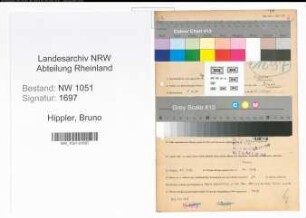 Entnazifizierung Bruno Hippler , geb. 05.04.1905 (Verwaltungsbeamter)