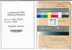 Entnazifizierung Heinrich Burghardt , geb. 00.00.0000 (Polizist)