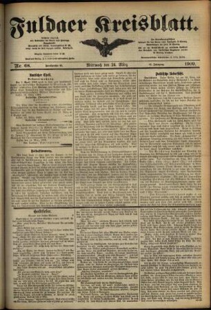 Ausgabe vom Mittwoch, den 24. März 1909.