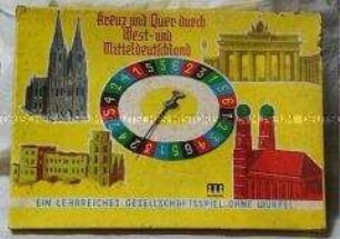 Gesellschaftsspiel "Kreuz und Quer durch West- und Mitteldeutschland"