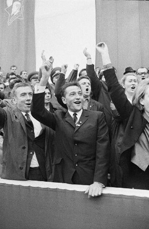Demonstration 50 Jahre Oktoberrevolution