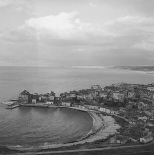 Castellammare del Golfo, Blick auf Stadt, Hafen und Kastell