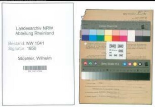 Entnazifizierung Wilhelm Stoehler , geb. 14.12.1902 (Bankbeamter)