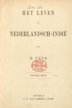 Het leven in Nederlandsch-Indië