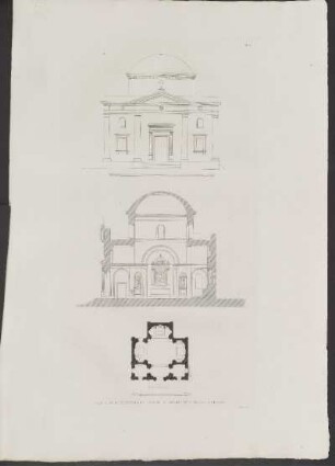 Pl. 10. Plan Coupe Et Élévation De L'Eglise Du Couvent De Se Therese A Messine.