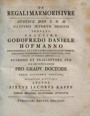 De regali marmoris ivre