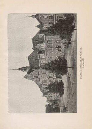 Städtisches Krankenhaus Westend. Straßenansicht