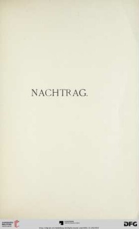 Nachtrag (Nr. 1-43)