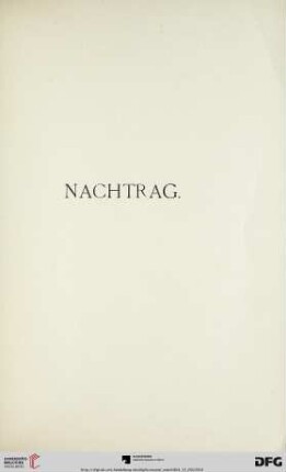Nachtrag (Nr. 1-43)