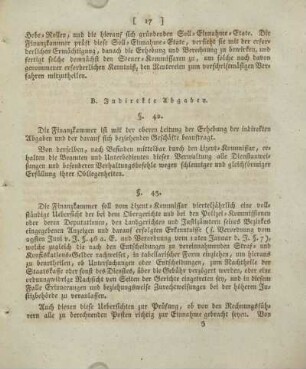 B. Indirekte Abgaben.