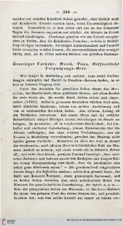 Geselliger Verkehr. Musik. Tanz. Oeffentliche Vergnügungs-Orte