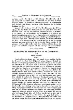 Entwicklung der Schulgeographie im 19. Jahrhundert : (Schluß)