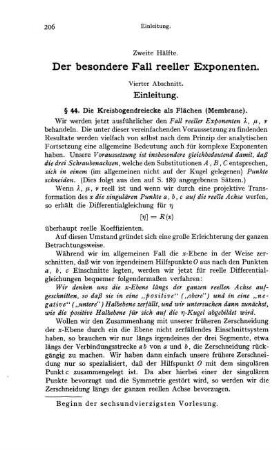 Vierter Abschnitt. Einleitung.