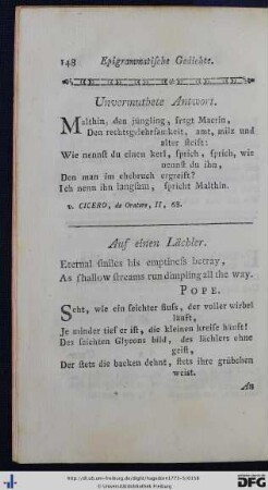 Auf ein Lächler - Prophezeihung.
