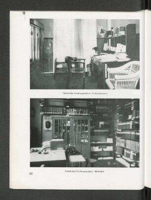 Tuberkulose-Forschungsinstitut, Vorstandszimmer Tuberkulose-Forschungsinstitut, Bibliothek