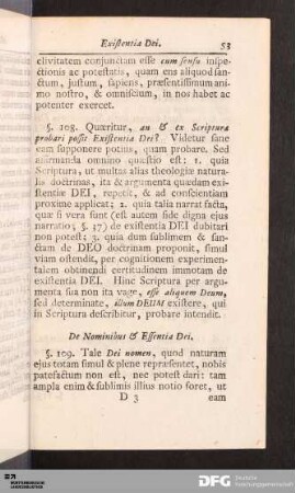 De Nominibus & Essentia Dei.