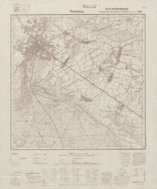 2937 Perleberg, Topographische Karte 1:25000 (4cm - Karte)