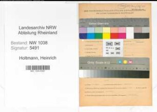 Entnazifizierung Heinrich Holtmann , geb. 07.11.1897 (Lehrer)