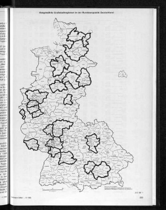Ausgewählte Großstadtregionen in der Bundesrepublik Deutschland