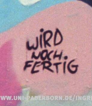 WiRD NOCH FERTiG