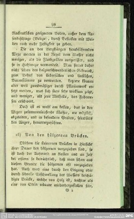 16) Von den hölzernen Brücken