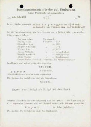 Mayer, Fritz