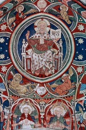 östliche Gewölbekappe — Bildfeld: Majestas Domini