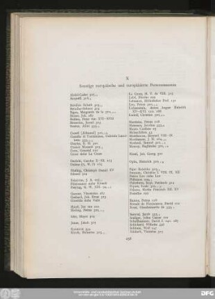 X Sonstige europäische und europäisierte Personennamen