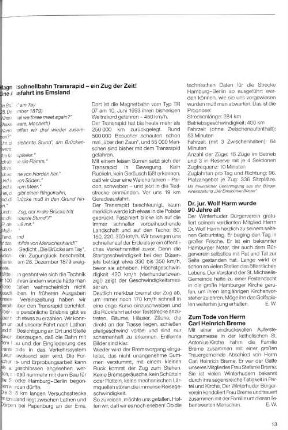 Magnetschnellbahn Transrapid - ein Zug der Zeit!
