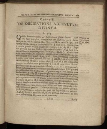 Caput II. De Obligatione Ad Cultum Divinum