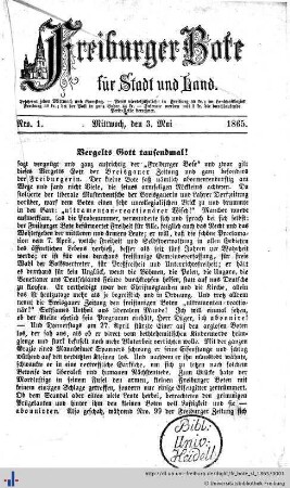 Nr. 1-9, Mai 1865