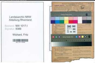 Entnazifizierung Fritz Wichard , geb. 14.09.1903 (Schlosser Und Dreher)