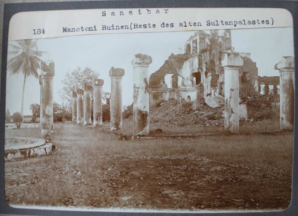 Ruines de Manotoni (restes de l'ancien palais du sultan)