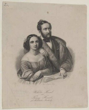 Bildnisse des Wilhelm Hensel und seiner Frau Fanny, geb. Mendelssohn-Bartholdy
