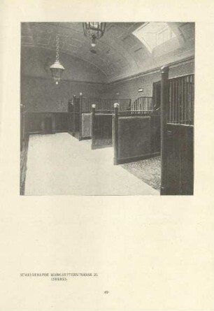 Stallgebäude Margaretenstrasse 20. Inneres