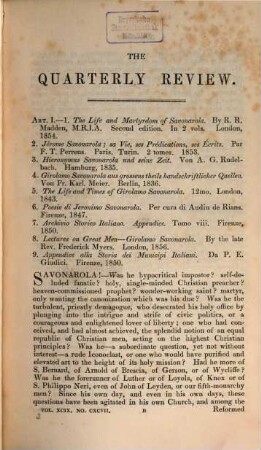 The quarterly review. 99 = No. 197 - 198. 1856
