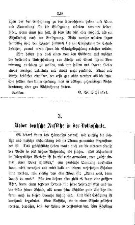 Ueber deutsche Aufsätze in der Volksschule