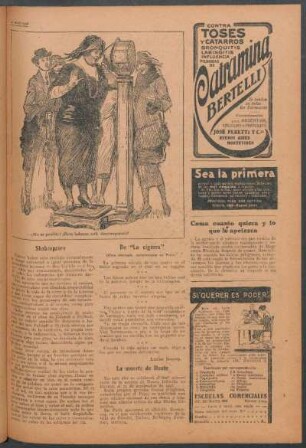 De "La cigarra" : (Obra estrenada recientemente en Paris)