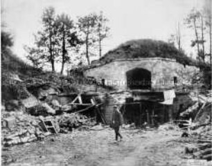 Das zerstörte und eroberte Fort de Condé bei Soissons
