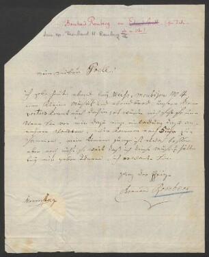 Brief an Eduard Grell : o.D.