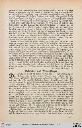 31: Vollender und Neuanfänger, [1]
