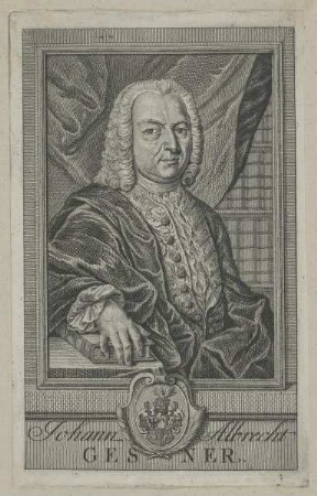 Bildnis des Johann Albrecht Gesner